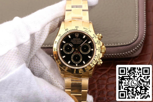 Rolex Daytona Cosmograph M116508-0004 1:1 Mejor edición JH Factory esfera negra