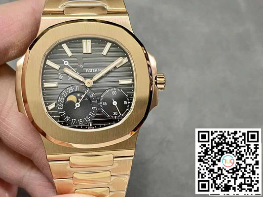 Patek Philippe Nautilus 5712/1R-001 1:1 Mejor Edición PPF Factory V2 Esfera Marrón