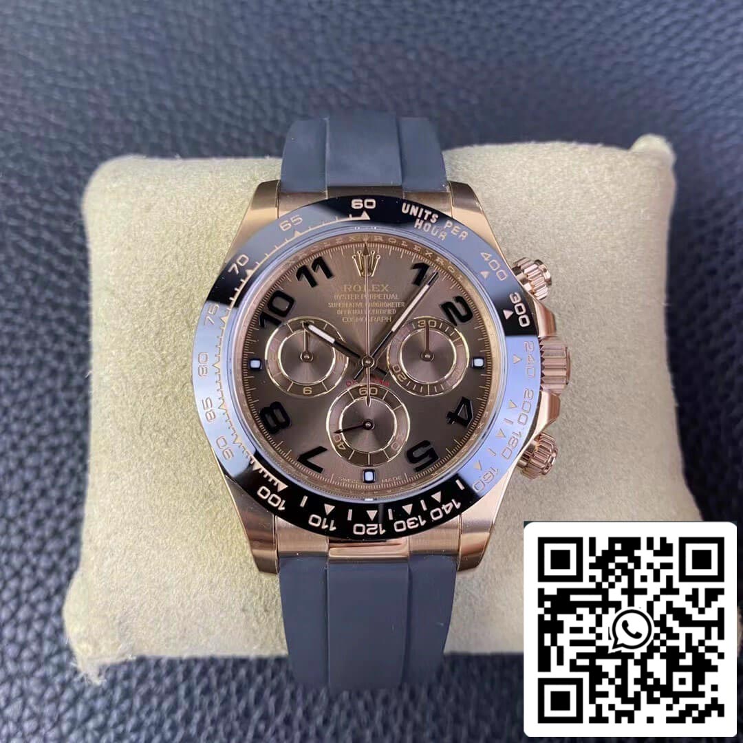 Rolex Cosmograph Daytona M116515LN-0015 1:1 Best Edition Clean Factory V3 Cinturino in caucciù