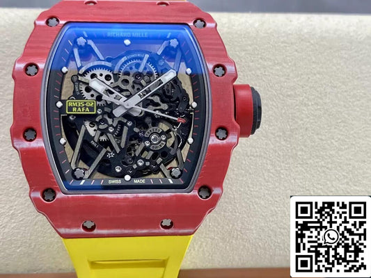 Custodia NTPT in fibra di carbonio rossa Richard Mille RM35-02 1: 1 Best Edition T + Factory