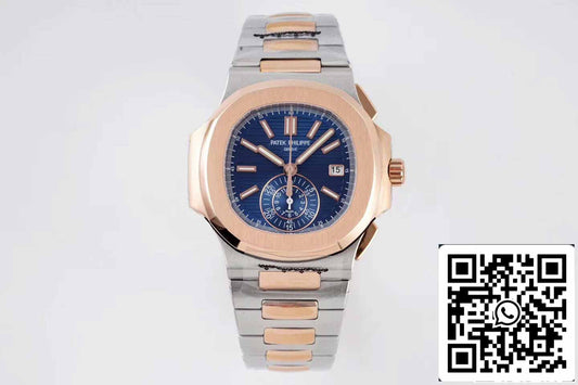 Patek Philippe Nautilus 5980/1AR-001 1:1 Mejor Edición 3K Factory V2 Esfera Azul