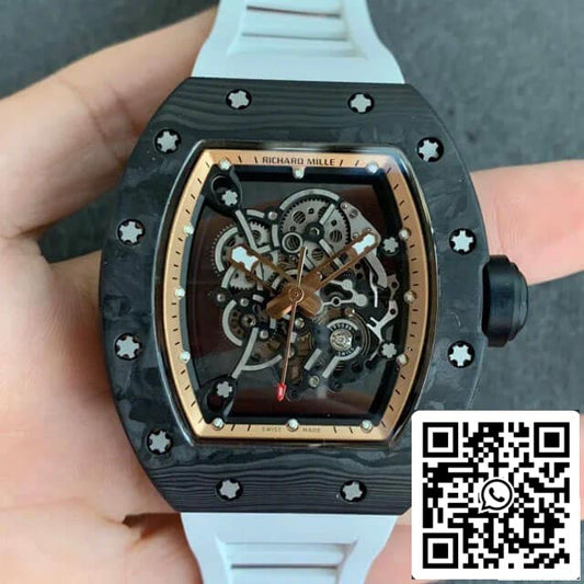 Richard Mille RM055 1:1 Best Edition KV Factory V2 quadrante scheletrato