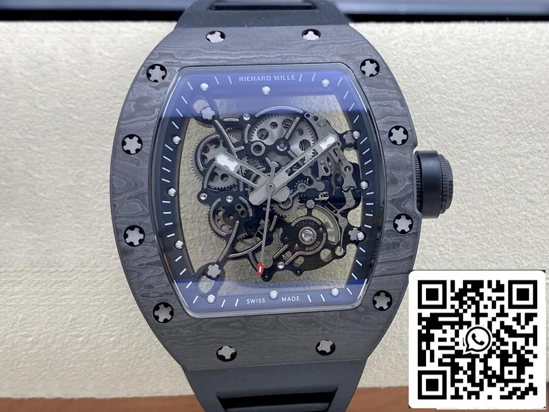 Richard Mille RM-055 1:1 Mejor Edición BBR Factory Fibra de Carbono