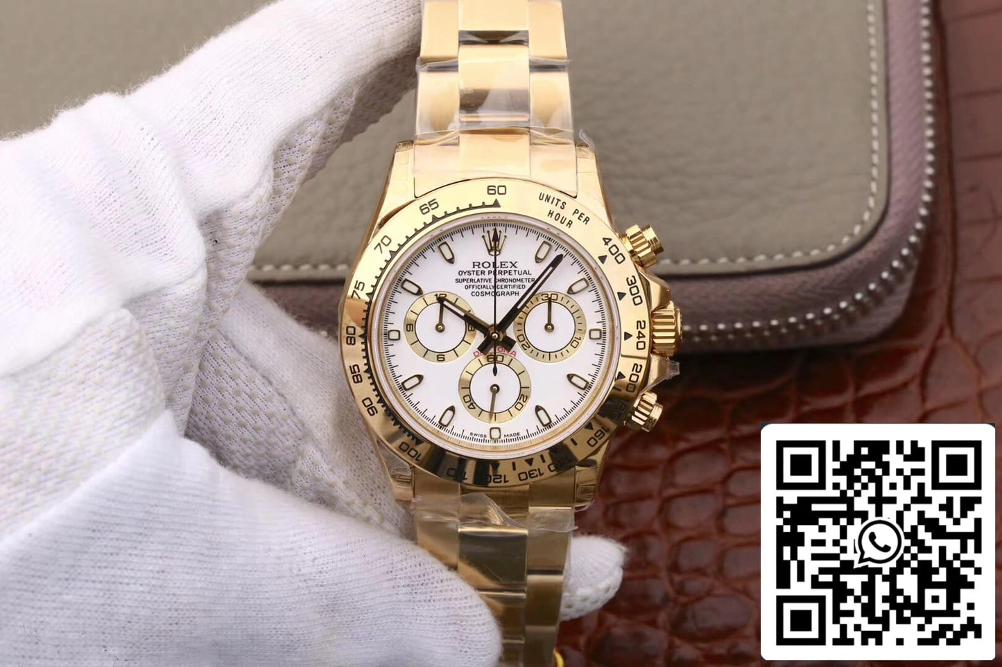 Rolex Daytona Cosmograph M116508-0001 1:1 Mejor edición JH Factory esfera blanca