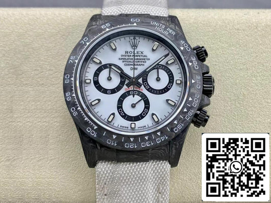 Rolex Daytona Cosmograph Diw Versione personalizzata 1:1 Best Edition Noob Factory Quadrante bianco