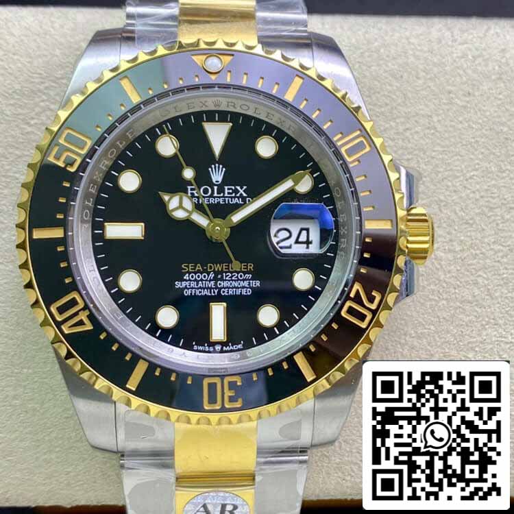 Rolex Sea Dweller M126603-0001 1:1 Mejor edición AR Factory esfera negra