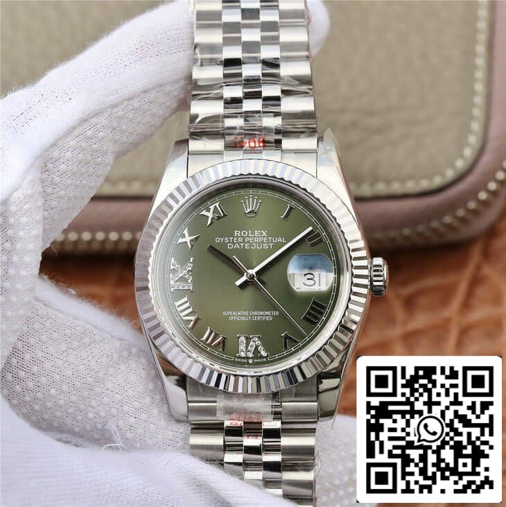 Rolex Datejust 36MM 1:1 Mejor edición GM Factory Esfera engastada con diamantes