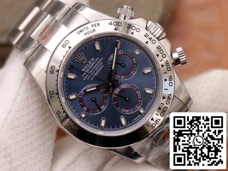 Rolex Daytona Cosmograph 116509-78599 1:1 Best Edition Noob Factory quadrante blu svizzero ETA4130