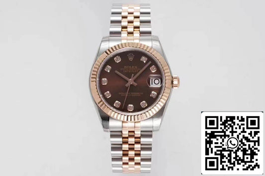 Rolex Datejust m278271-0028 1:1 Mejor edición GS Factory esfera marrón