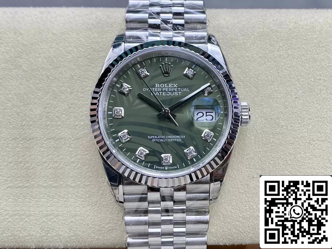 Rolex Datejust M126234-0055 36MM 1:1 Migliore edizione VS Quadrante con diamanti di fabbrica