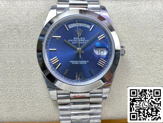 Rolex Day Date M228206-0015 1:1 Best Edition EW Factory Quadrante blu