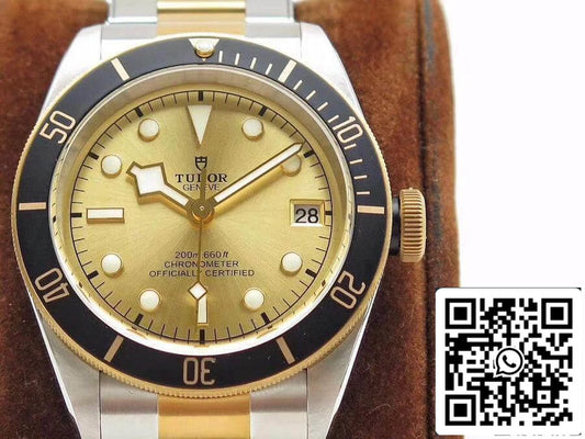 Tudor Heritage Black Bay M79733N-0004 ZF Factory 1:1 Mejor Edición Suiza ETA2824-2 Superlumed en forma de cúpula Esfera de oro amarillo