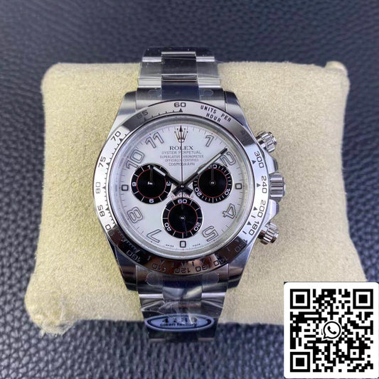 Rolex Cosmograph Daytona 1:1 Best Edition Clean Factory V3 Stainless Steel White Dial