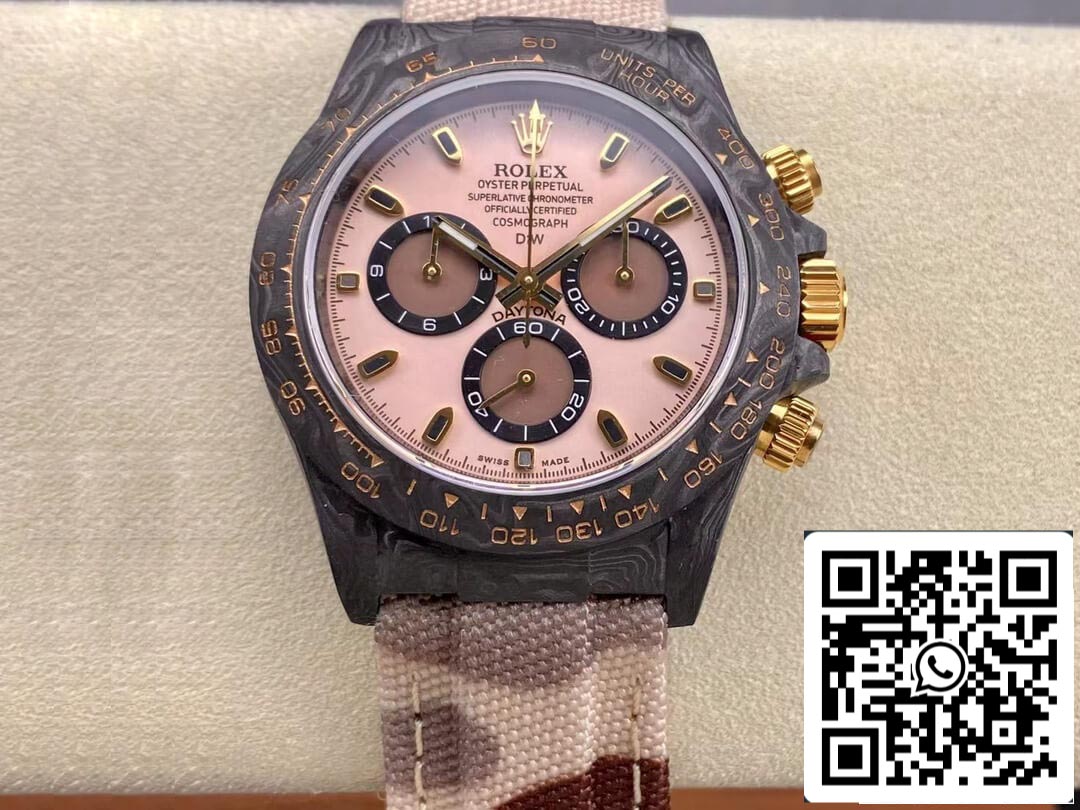 Rolex Daytona Cosmograph Diw Versión personalizada 1:1 Mejor edición Noob Factory Caja de fibra de carbono