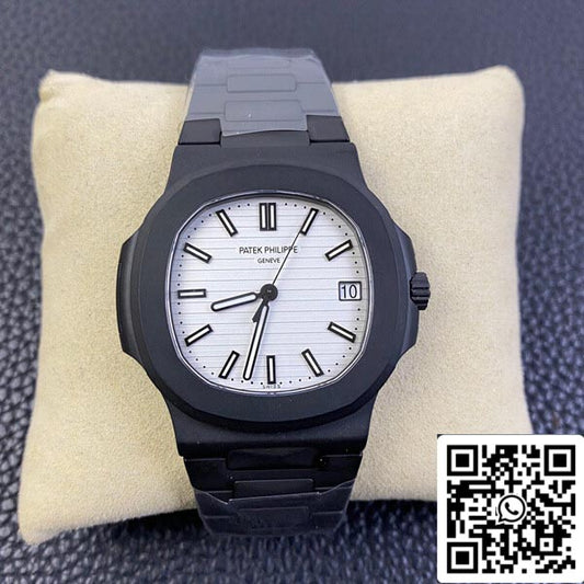 Patek Philippe Nautilus 1:1 Best Edition PPF Factory V4 DCL versione quadrante bianco