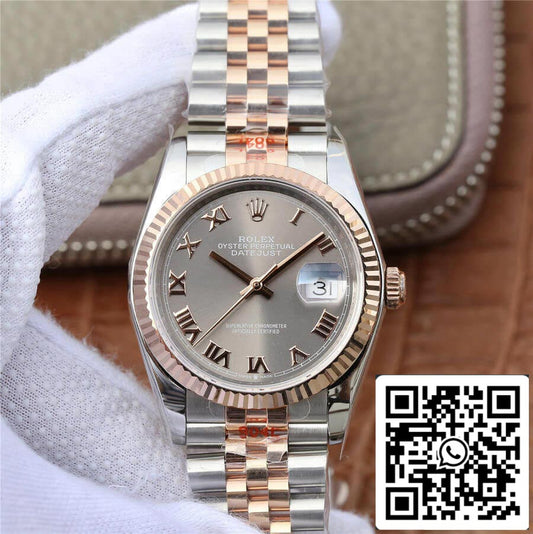 Rolex Datejust 116231-0087 36MM 1:1 Best Edition GM Factory quadrante argento