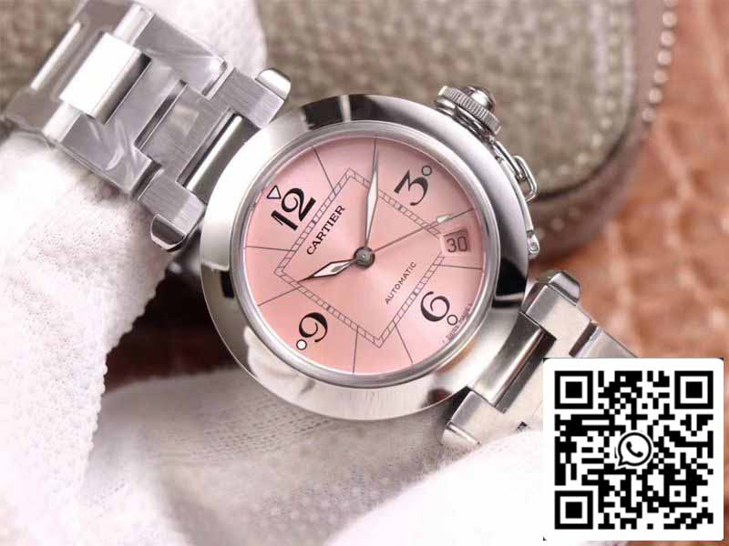 Cartier Pasha W31075M7 1:1 Best Edition V9 Factory quadrante rosa svizzero Cal.049