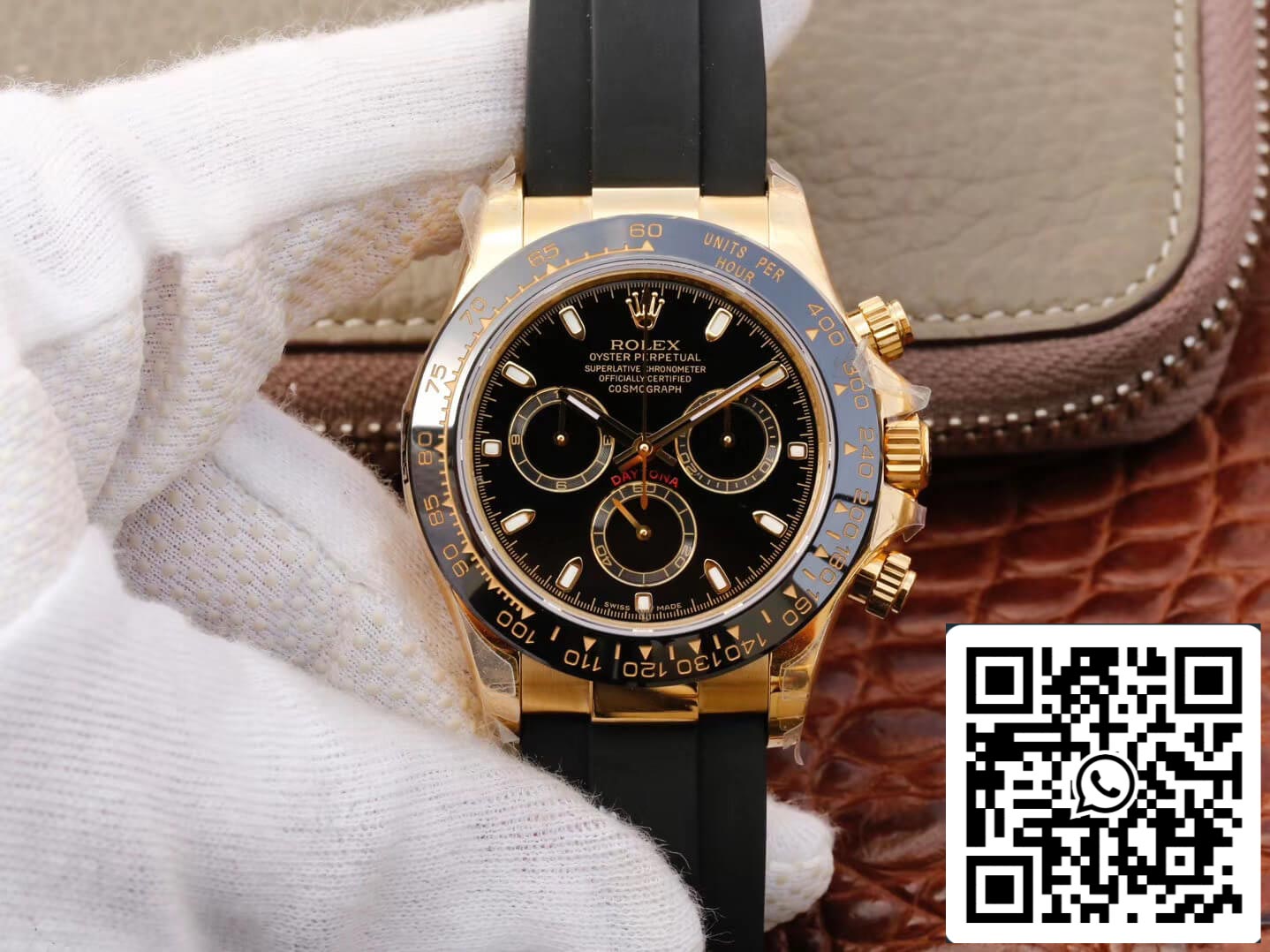 Rolex Daytona Cosmograph M116518ln-0043 1:1 Mejor edición JH Factory esfera negra