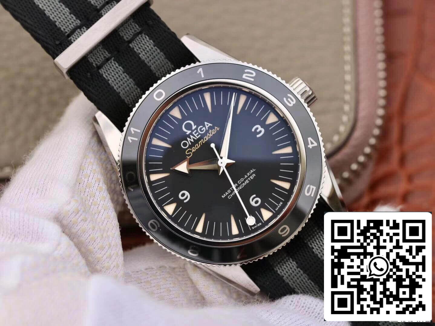 Cinturino in tessuto Omega Seamaster Planet Ocean 233.32.41.21.01.001 Omea Spectre Edition 1:1 VS Factory