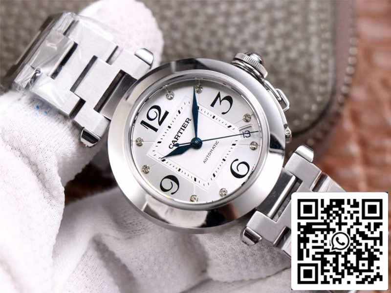 Cartier Pasha W31073M7 1:1 Best Edition V9 Factory quadrante argento svizzero Cal.049