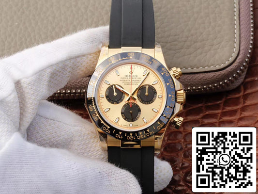 Rolex Daytona Cosmograph 116518ln 1:1 Mejor Edición JH Factory V6 Esfera de Oro Amarillo