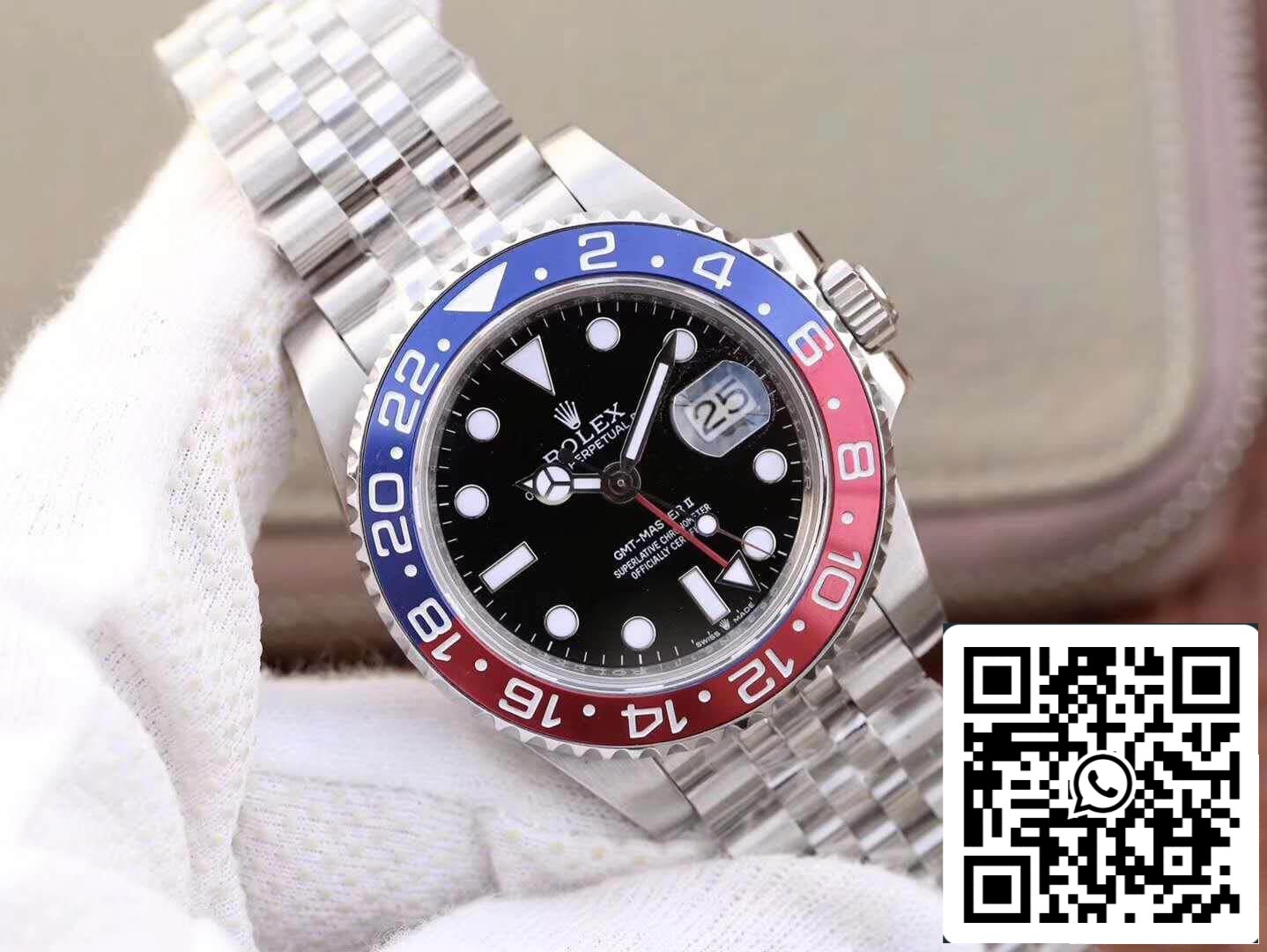 Rolex GMT-Master II 126710BLRO GM Factory 1:1 Best Edition Swiss ETA2836 Black Dial