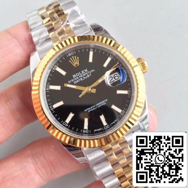 Rolex Datejust II 41 mm 126333 EW Factory Relojes para hombre 1:1 Mejor edición Swiss ETA3235 Dial negro