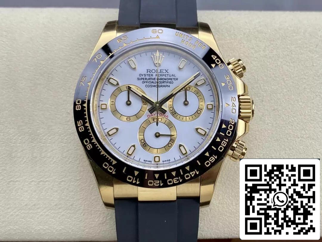 Rolex Cosmograph Daytona M116518LN-0041 1:1 Mejor edición Clean Factory esfera blanca