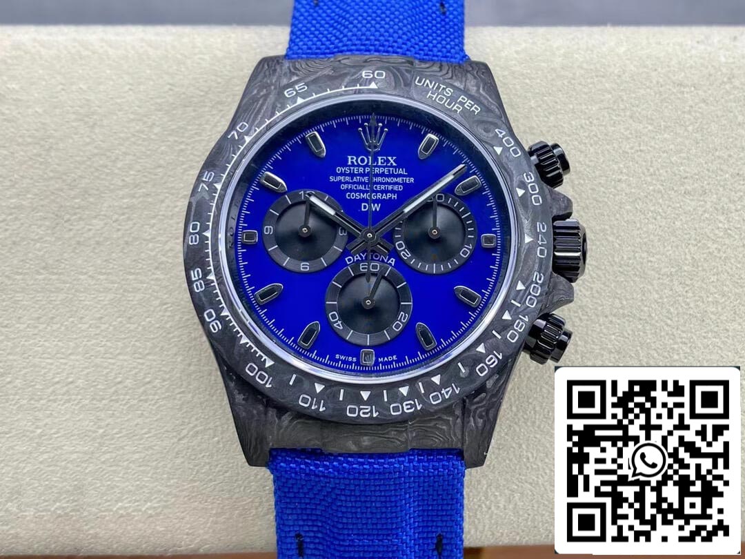 Rolex Daytona Cosmograph Diw Versione personalizzata 1:1 Best Edition Noob Factory Quadrante blu