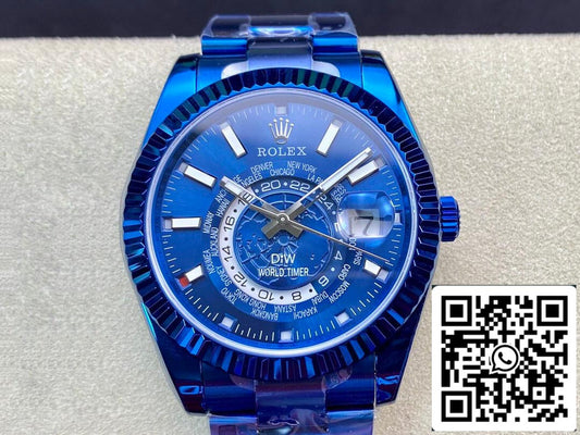 Rolex Sky Dweller 40MM WWF Factory DIW esfera azul Mejor edición 1:1 WWF Factory