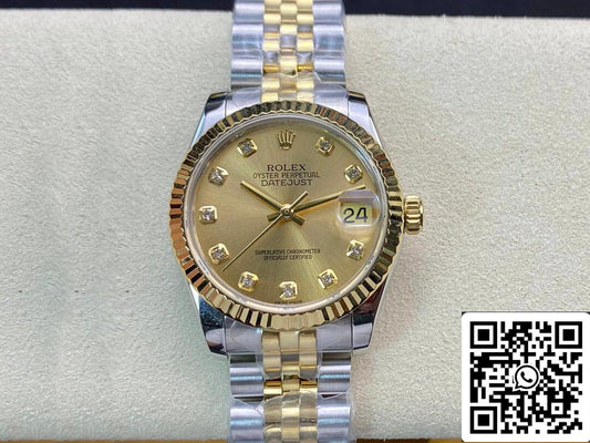 Rolex Datejust M278273-0026 31MM 1:1 Best Edition EW Factory Champagne Dial