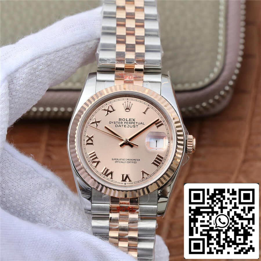 Rolex Datejust 116231 36MM 1:1 Mejor edición GM Factory esfera rosa