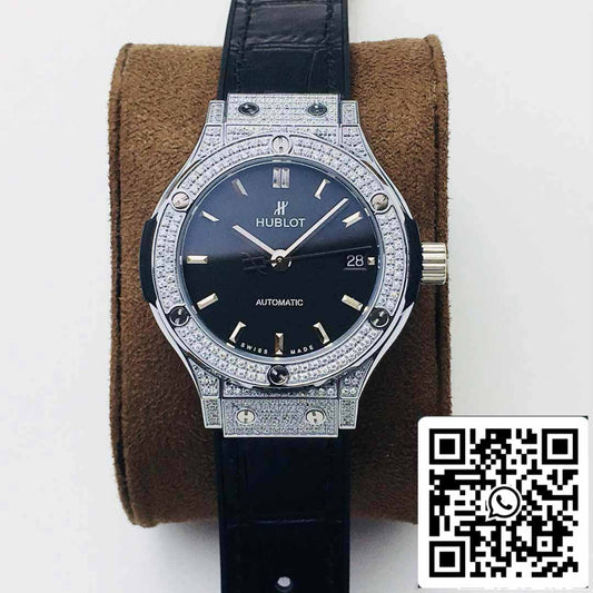 Hublot Classic Fusion 38MM 1:1 Mejor edición HB Factory esfera negra