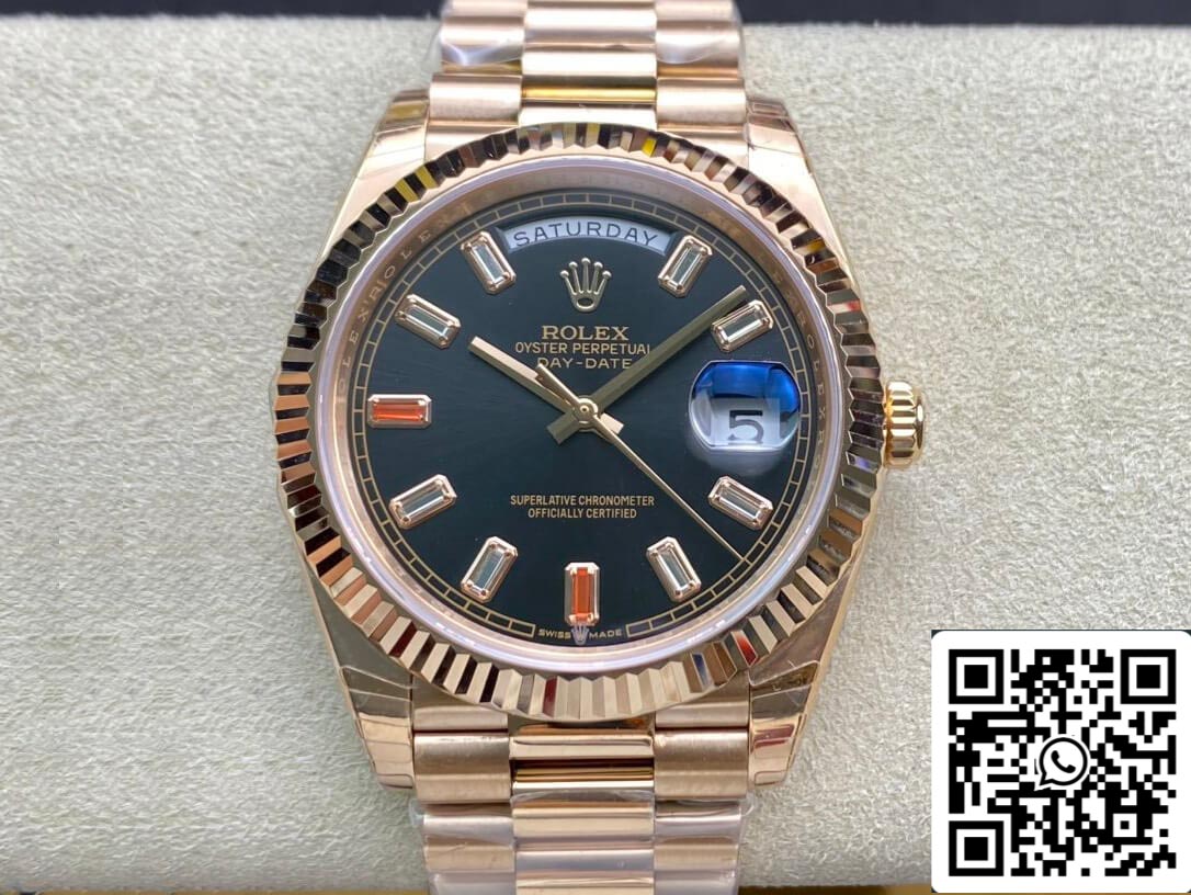 Rolex Day Date 40MM 1:1 Mejor edición EW Factory Oro rosa