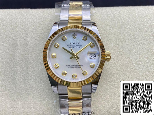 Rolex Datejust M278273-0027 31MM 1:1 Mejor edición EW Factory Esfera engastada con diamantes