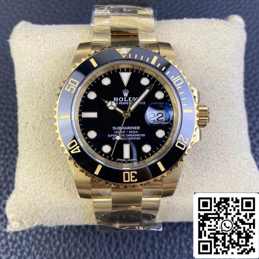 Rolex Submariner 116618LN-97208 1:1 Mejor edición Clean Factory esfera negra