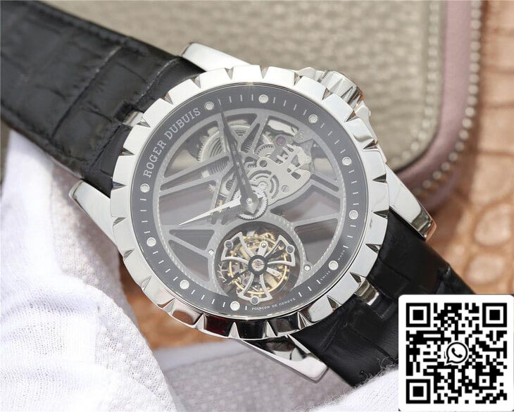 Roger Dubuis Excalibur RDDBEX0260 1:1 Mejor edición JB Factory Skeleton Tourbillon Dial