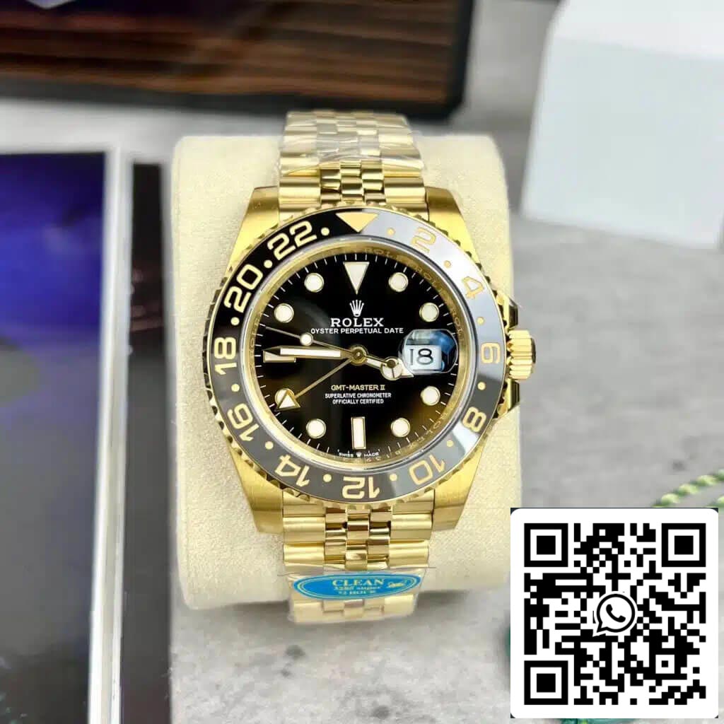 Rolex GMT Master II M126718GRNR-0001 1:1 Mejor edición Clean Factory esfera negra