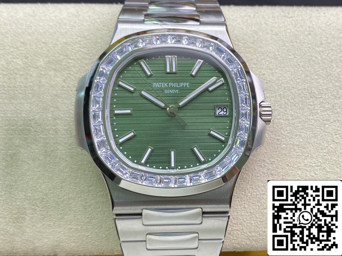 Patek Philippe Nautilus 5711/1300A-001 1:1 Mejor Edición 3K Esfera Verde de Fábrica