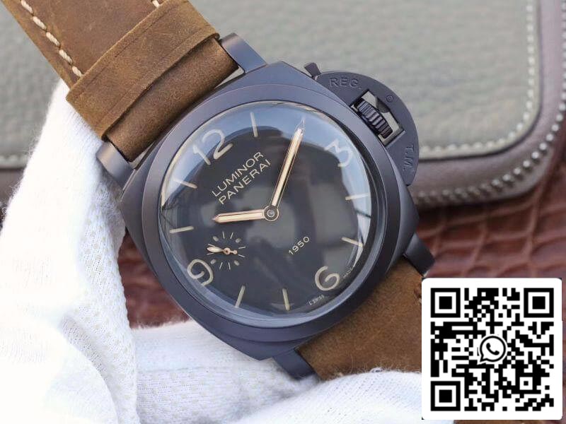 Panerai Luminor PAM375 ZF Factory Mechanical Watches 1:1 Best Edition Swiss ETA P3000 PVD Plated Titanium Case