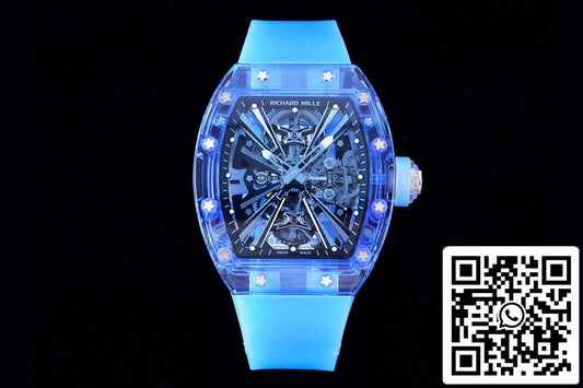 Richard Mille RM12-01 1:1 Mejor Edición RM Factory Tourbillon Caja Versión Transparente