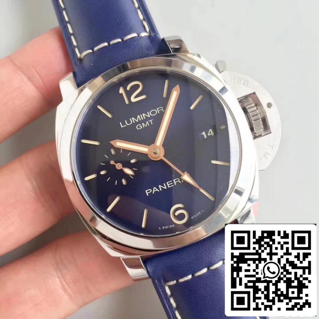 Panerai Luminor 1950 PAM688 ZF Factory 1:1 Mejor edición Swiss ETA P9001 Correa de cuero azul