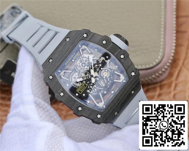 Richard Mille RM-035 KV Factory 1:1 Best Edition Fibra di carbonio nera