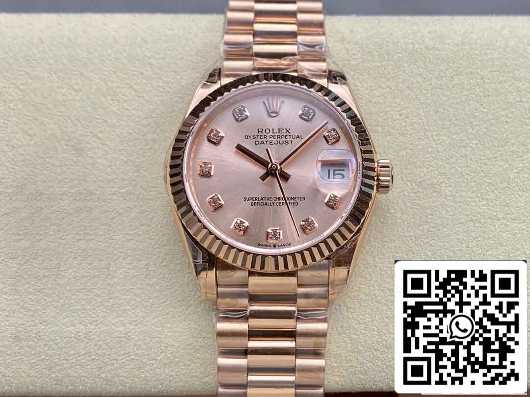 Rolex Datejust M278275-0031 31MM 1:1 Mejor edición GS Factory Oro rosa