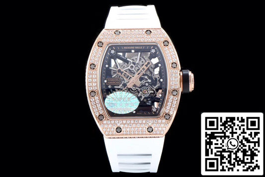 Richard Mille RM035 Americas 1:1 Best Edition KV Factory Caja de diamantes en oro rosa