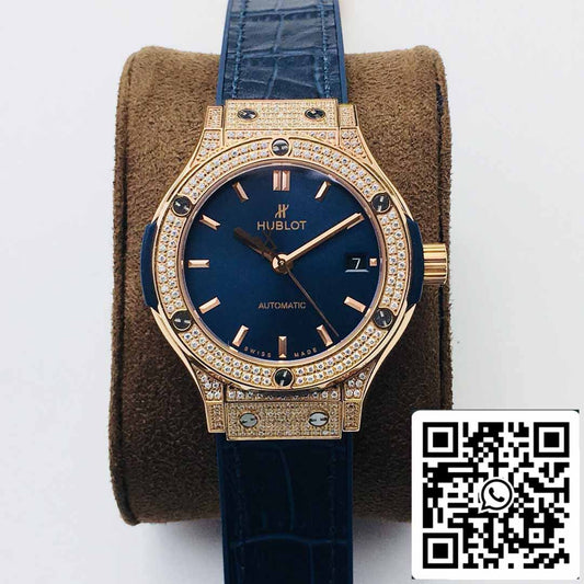 Hublot Classic Fusion 38MM 1:1 Mejor Edición HB Factory Caja de Diamantes