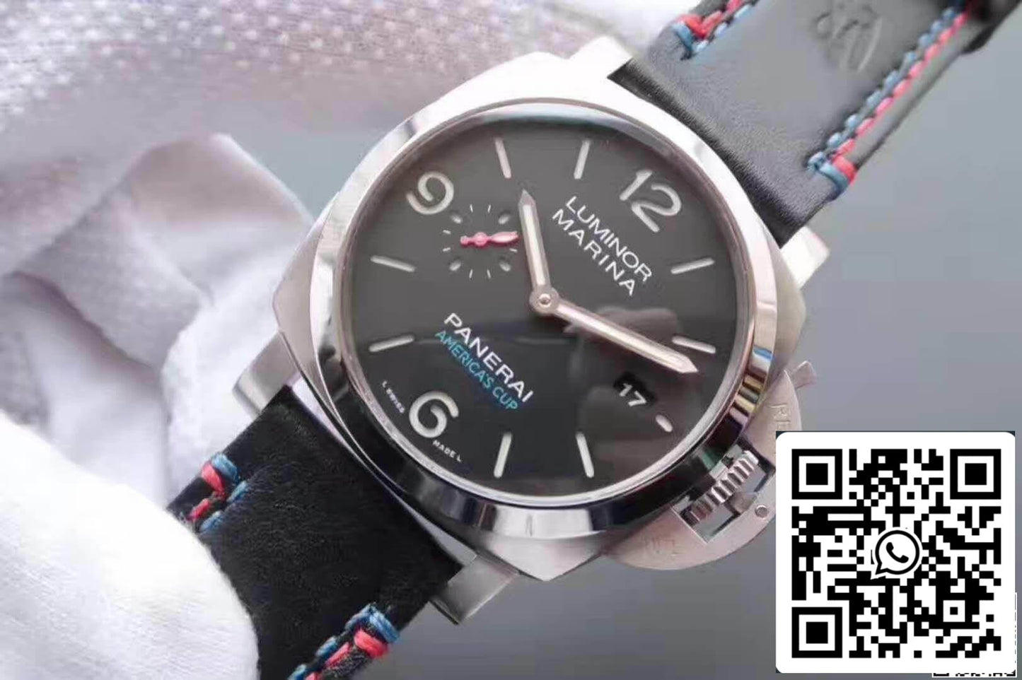 Panerai Luminor Marina 1950 PAM727 ZF Factory 1:1 Mejor edición Swiss ETA P9010 Correa de cuero negra