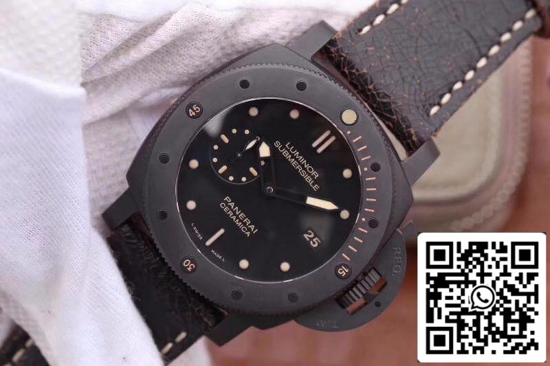 Panerai Luminor Sumergible PAM508 VS Factory 1:1 Mejor edición Swiss ETA P9000 Esfera negra superluminosa