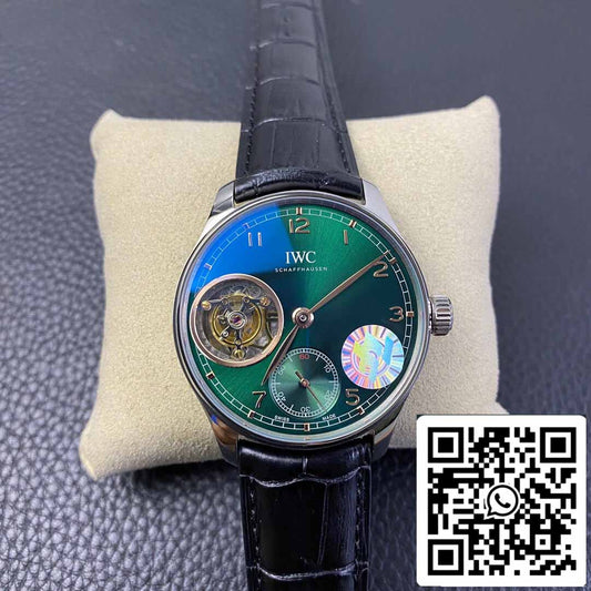 IWC Tourbillon Portugués 1:1 Mejor Edición ZF Factory Esfera Verde