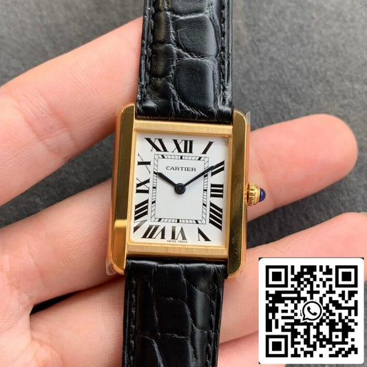 Cartier Tank W5200004 1:1 Best Edition K11 esfera blanca de fábrica